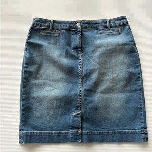 Talbots Denim Blue Women's Skirt 16 petite